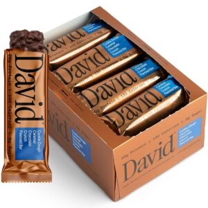 David Bronze Cookie Dough Caramel Chocolate Crunch High Protein Bars 12ct